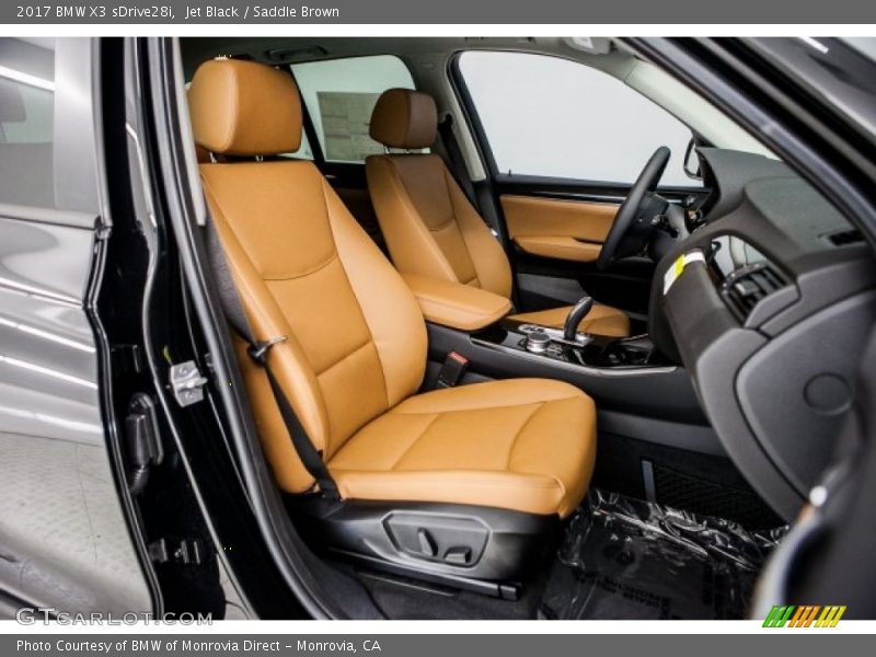 Jet Black / Saddle Brown 2017 BMW X3 sDrive28i
