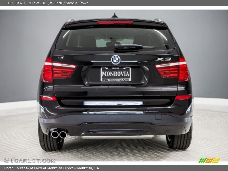 Jet Black / Saddle Brown 2017 BMW X3 sDrive28i