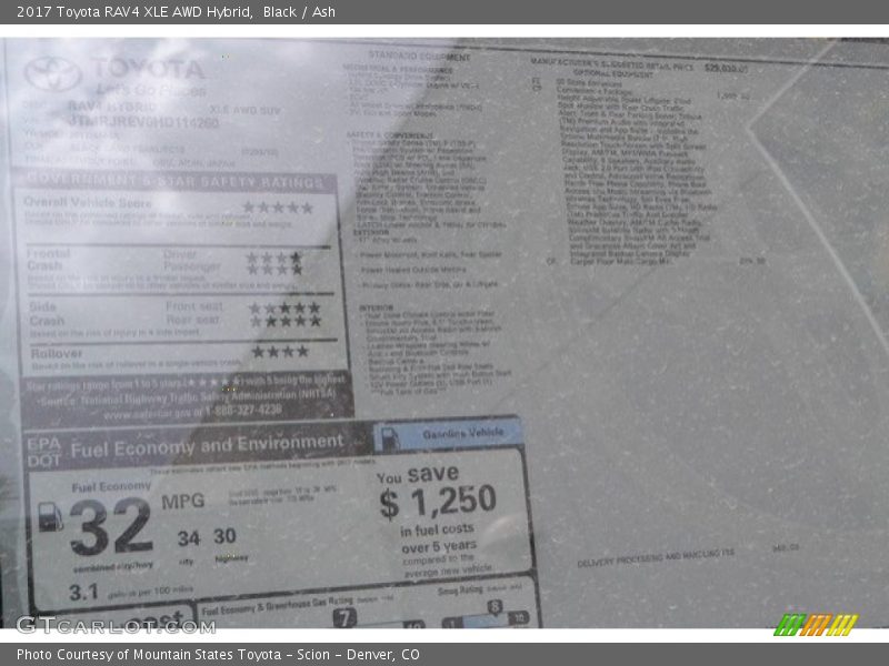 Black / Ash 2017 Toyota RAV4 XLE AWD Hybrid