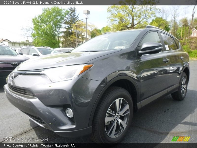 Magnetic Gray Metallic / Black 2017 Toyota RAV4 XLE