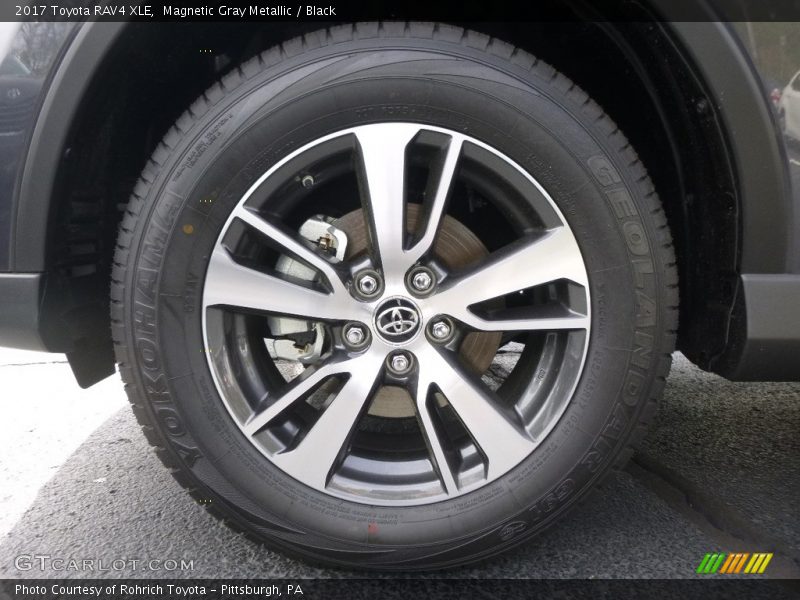 Magnetic Gray Metallic / Black 2017 Toyota RAV4 XLE