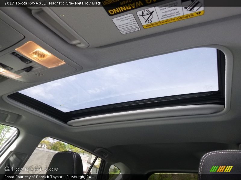 Magnetic Gray Metallic / Black 2017 Toyota RAV4 XLE