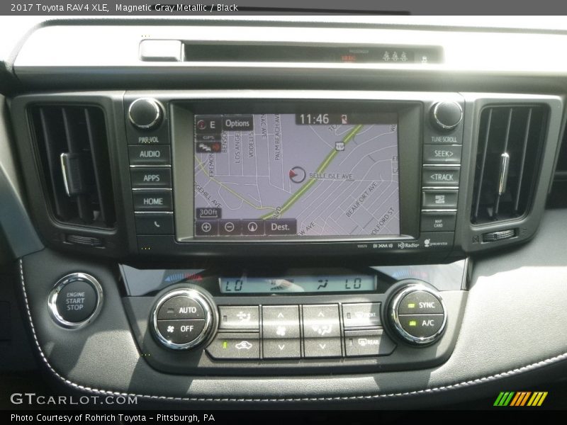 Magnetic Gray Metallic / Black 2017 Toyota RAV4 XLE