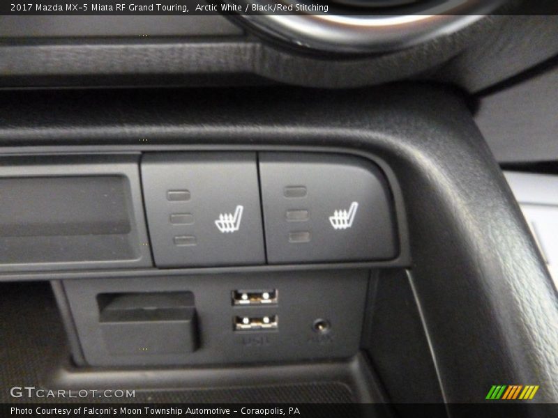 Arctic White / Black/Red Stitching 2017 Mazda MX-5 Miata RF Grand Touring