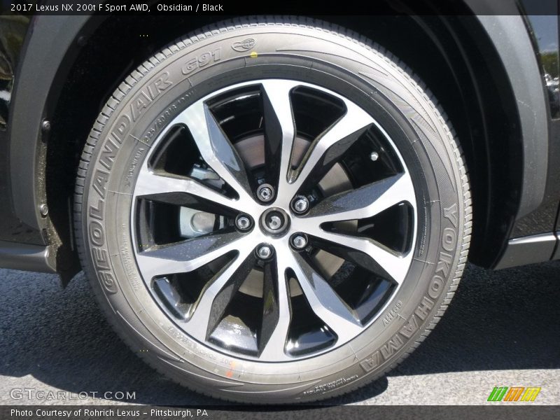 Obsidian / Black 2017 Lexus NX 200t F Sport AWD