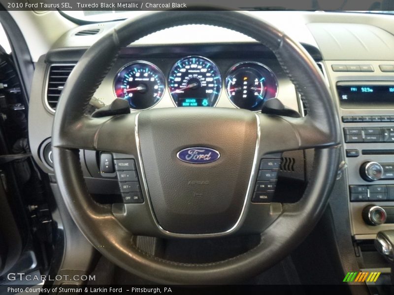 Tuxedo Black Metallic / Charcoal Black 2010 Ford Taurus SEL