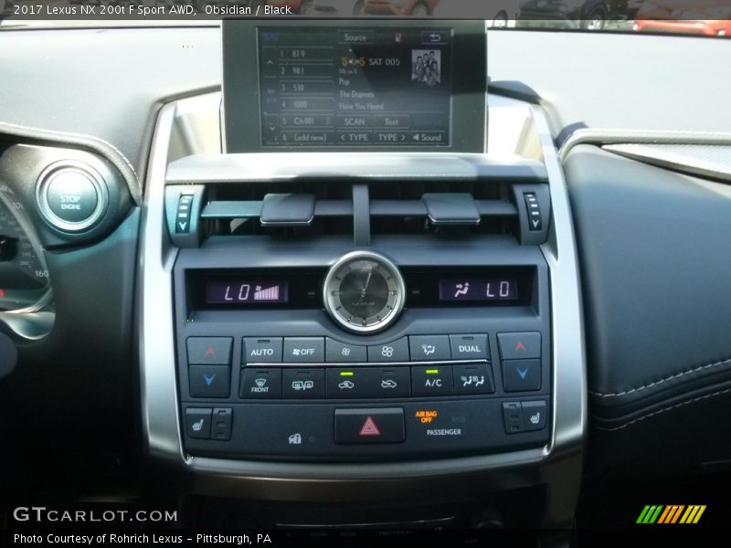 Obsidian / Black 2017 Lexus NX 200t F Sport AWD