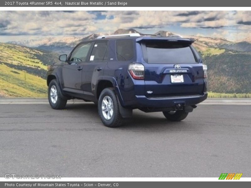 Nautical Blue Metallic / Sand Beige 2017 Toyota 4Runner SR5 4x4