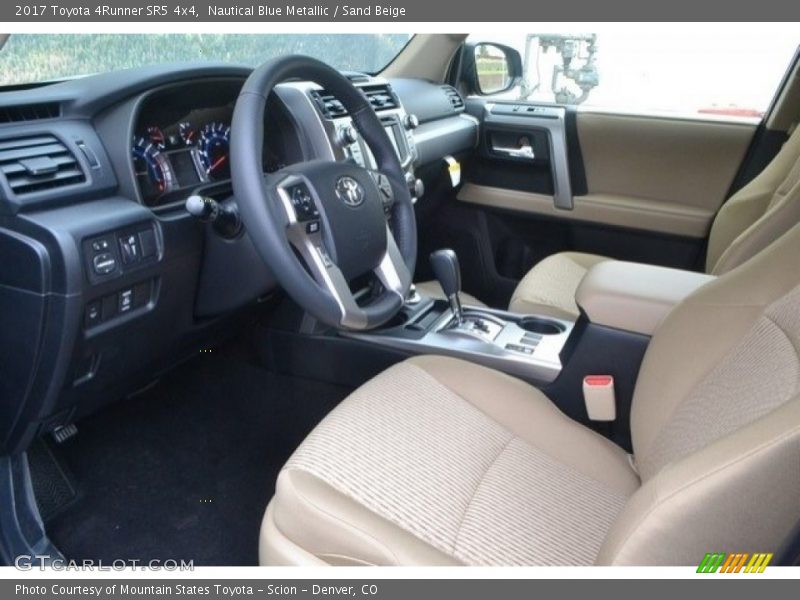 Nautical Blue Metallic / Sand Beige 2017 Toyota 4Runner SR5 4x4