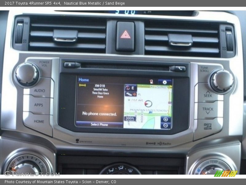Nautical Blue Metallic / Sand Beige 2017 Toyota 4Runner SR5 4x4