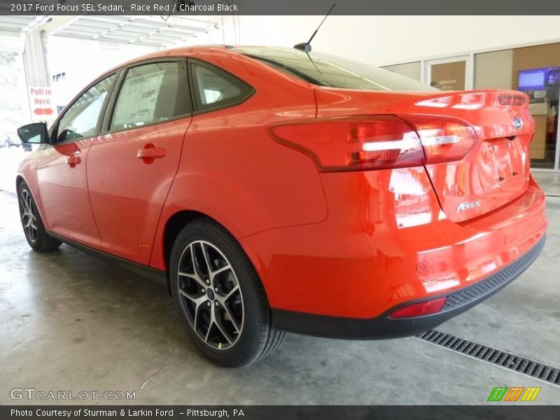 Race Red / Charcoal Black 2017 Ford Focus SEL Sedan
