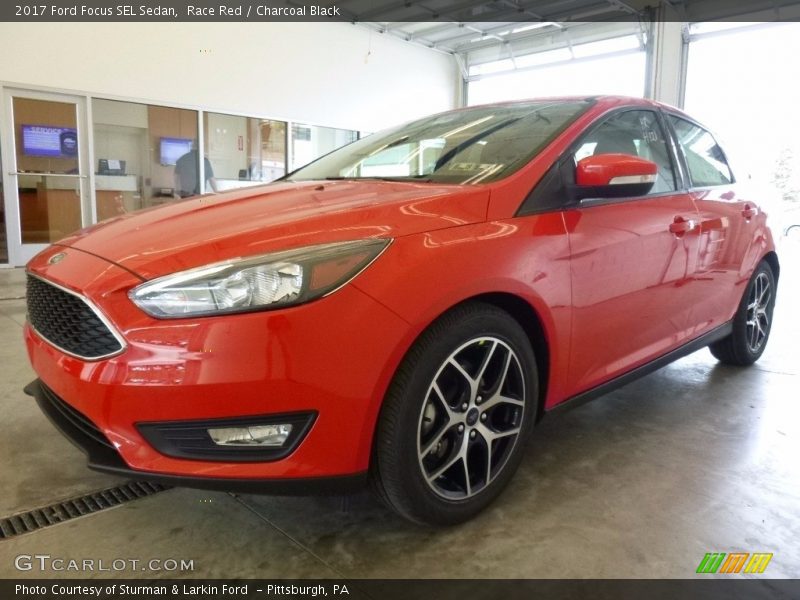 Race Red / Charcoal Black 2017 Ford Focus SEL Sedan