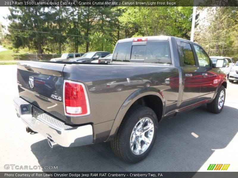 Granite Crystal Metallic / Canyon Brown/Light Frost Beige 2017 Ram 1500 Laramie Quad Cab 4x4