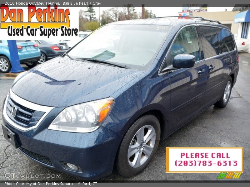 Bali Blue Pearl / Gray 2010 Honda Odyssey Touring