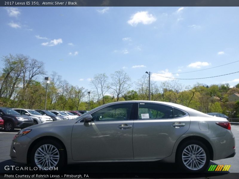 Atomic Silver / Black 2017 Lexus ES 350