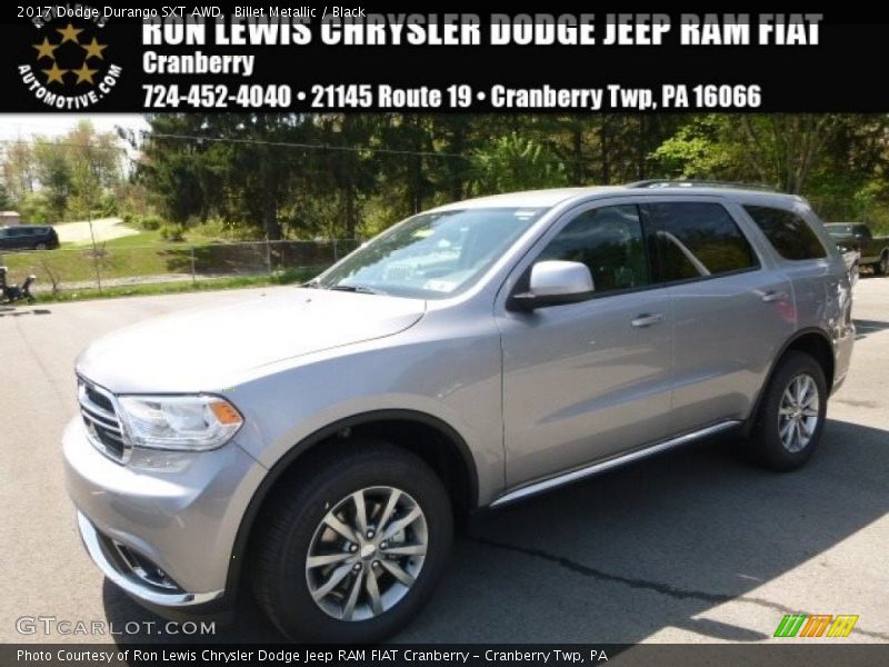Billet Metallic / Black 2017 Dodge Durango SXT AWD