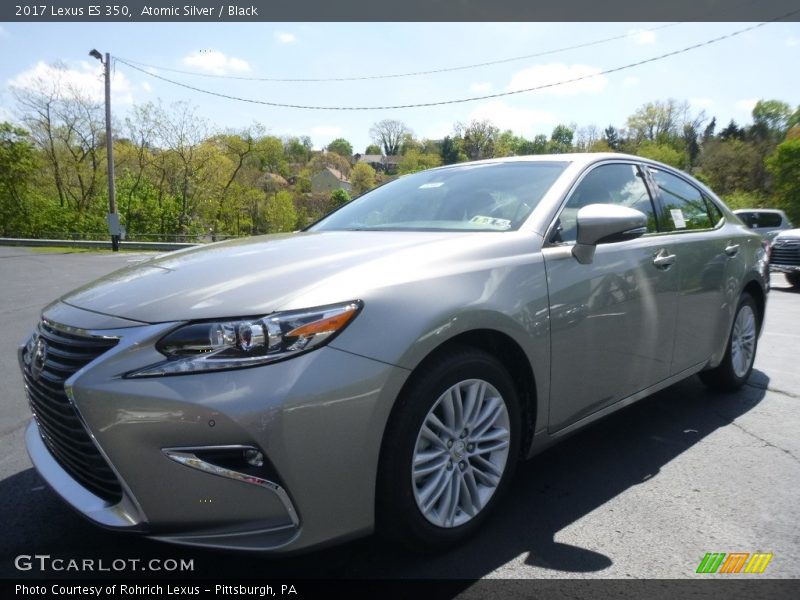 Atomic Silver / Black 2017 Lexus ES 350