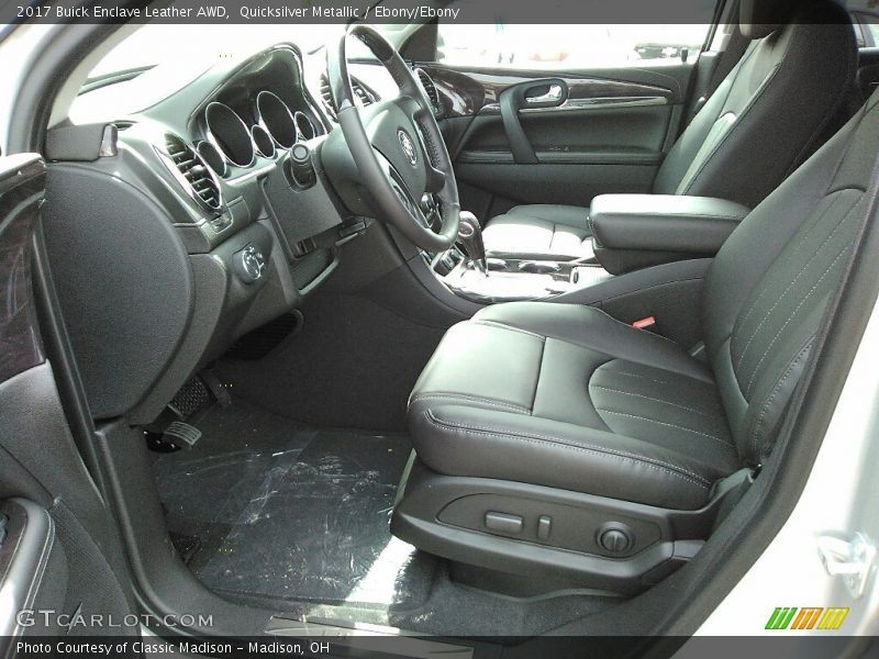 Quicksilver Metallic / Ebony/Ebony 2017 Buick Enclave Leather AWD