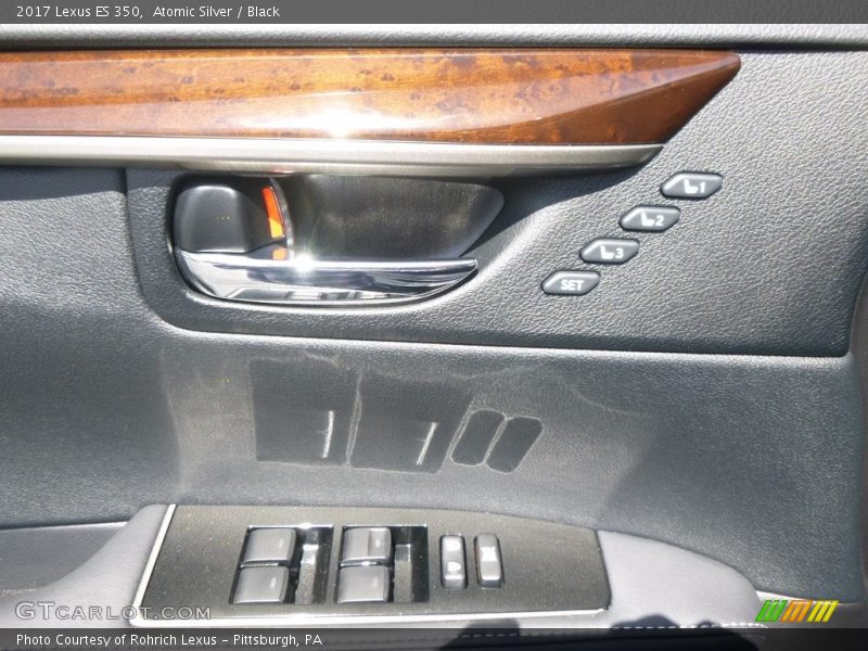 Atomic Silver / Black 2017 Lexus ES 350