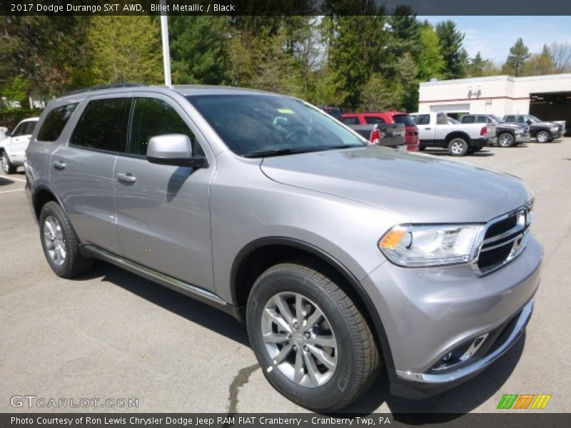 Billet Metallic / Black 2017 Dodge Durango SXT AWD