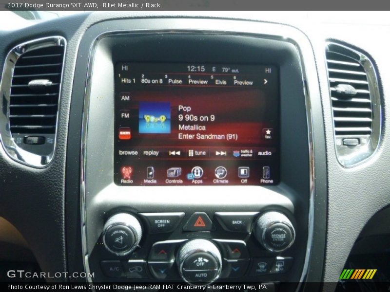 Billet Metallic / Black 2017 Dodge Durango SXT AWD