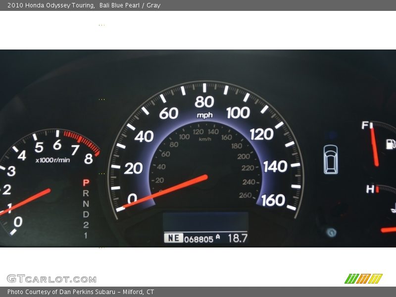 Bali Blue Pearl / Gray 2010 Honda Odyssey Touring