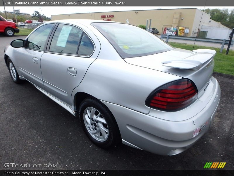 Galaxy Silver Metallic / Dark Pewter 2003 Pontiac Grand Am SE Sedan