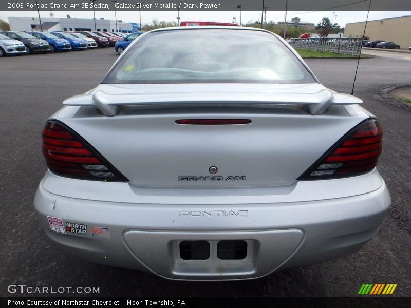 Galaxy Silver Metallic / Dark Pewter 2003 Pontiac Grand Am SE Sedan