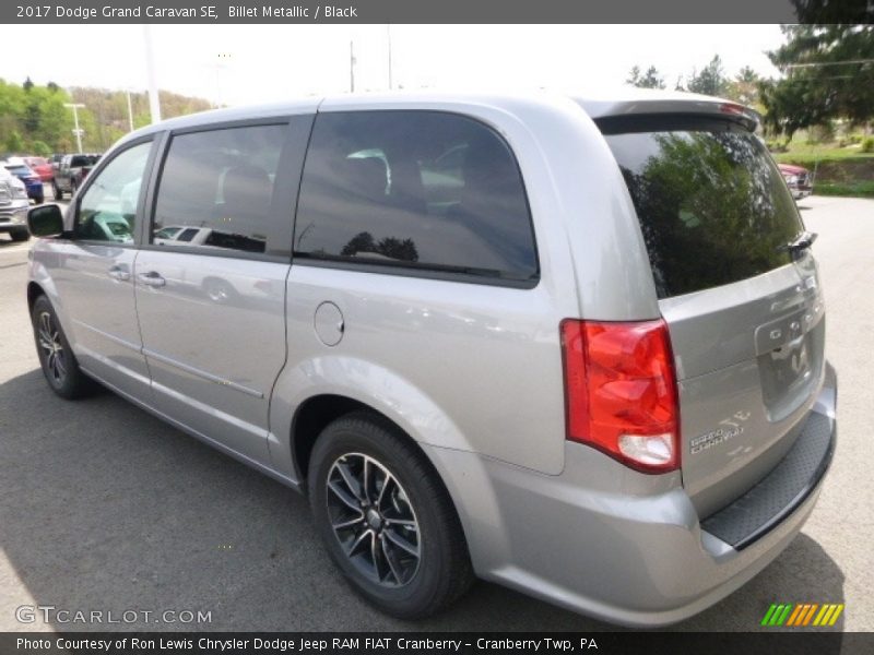 Billet Metallic / Black 2017 Dodge Grand Caravan SE