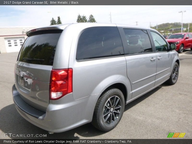 Billet Metallic / Black 2017 Dodge Grand Caravan SE