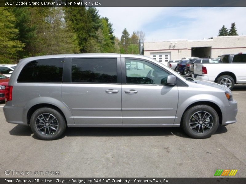 Billet Metallic / Black 2017 Dodge Grand Caravan SE
