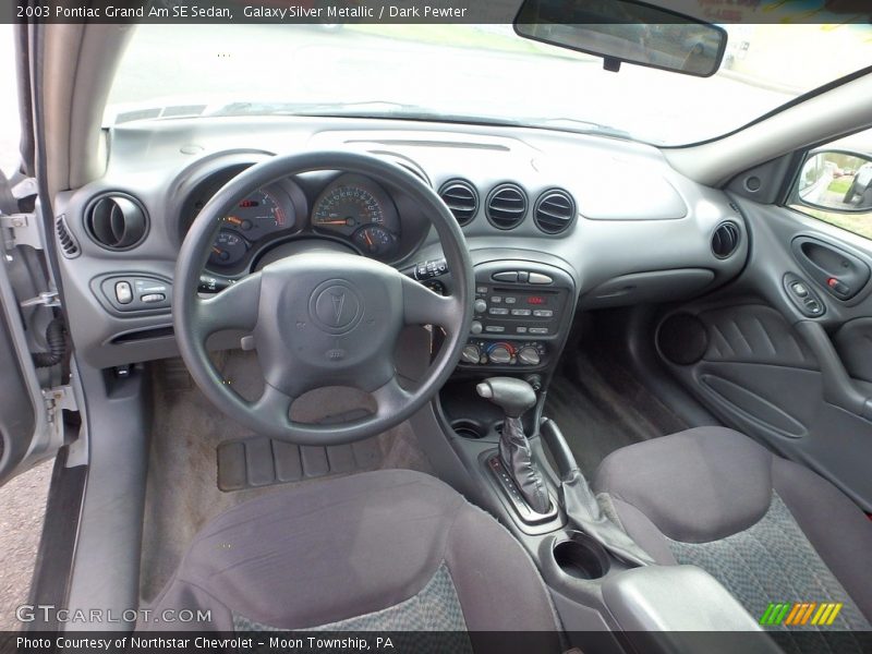 Galaxy Silver Metallic / Dark Pewter 2003 Pontiac Grand Am SE Sedan