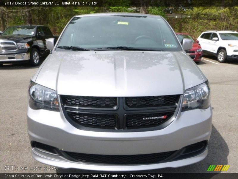 Billet Metallic / Black 2017 Dodge Grand Caravan SE