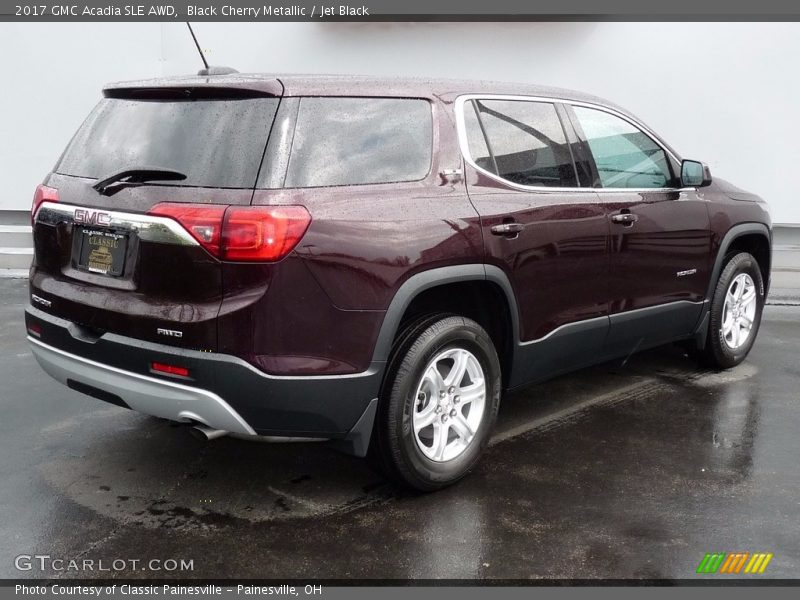 Black Cherry Metallic / Jet Black 2017 GMC Acadia SLE AWD