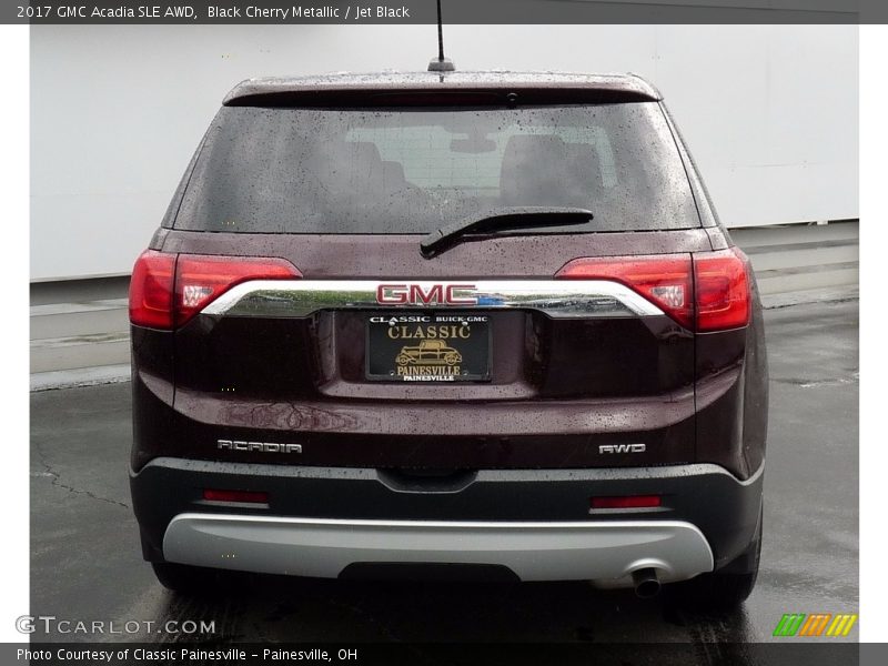 Black Cherry Metallic / Jet Black 2017 GMC Acadia SLE AWD