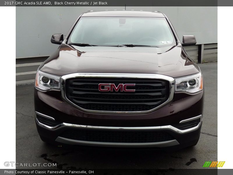 Black Cherry Metallic / Jet Black 2017 GMC Acadia SLE AWD