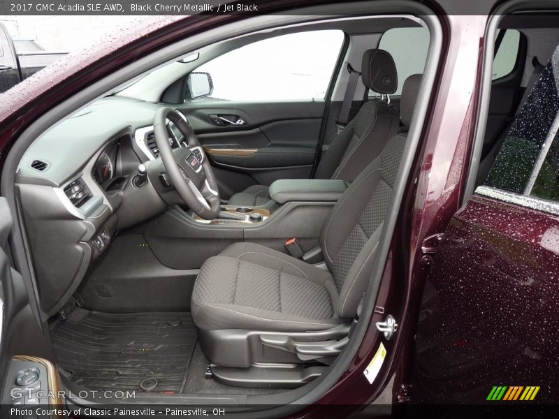 Black Cherry Metallic / Jet Black 2017 GMC Acadia SLE AWD