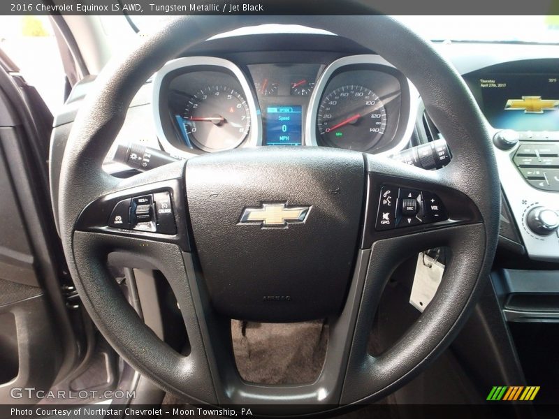 Tungsten Metallic / Jet Black 2016 Chevrolet Equinox LS AWD