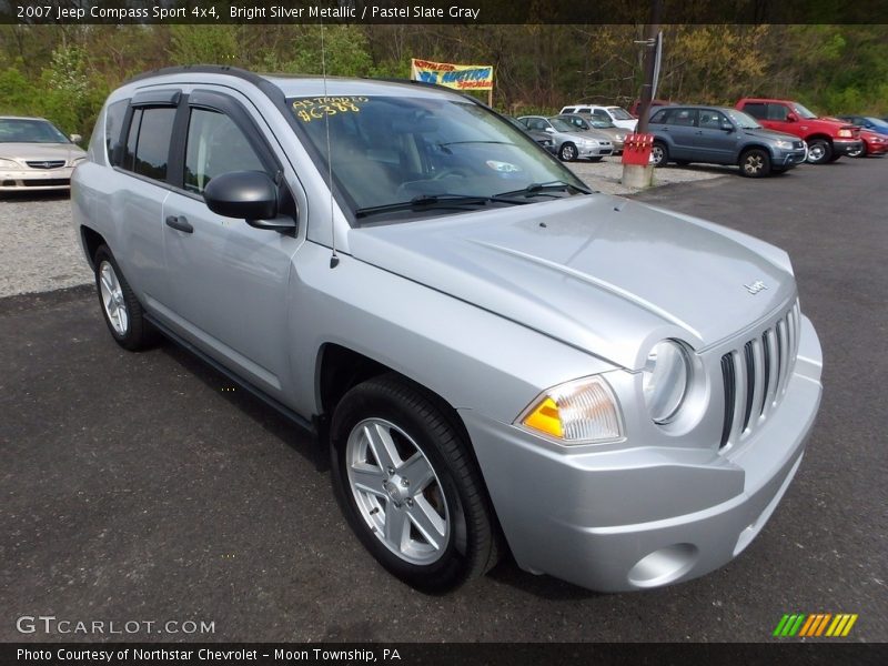 Bright Silver Metallic / Pastel Slate Gray 2007 Jeep Compass Sport 4x4
