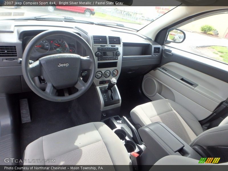 Bright Silver Metallic / Pastel Slate Gray 2007 Jeep Compass Sport 4x4