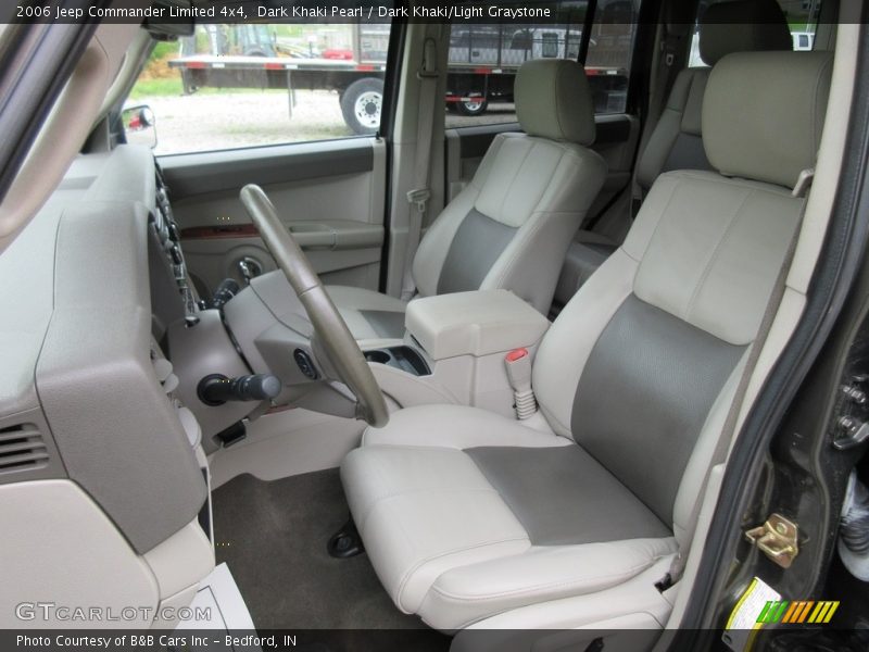 Dark Khaki Pearl / Dark Khaki/Light Graystone 2006 Jeep Commander Limited 4x4