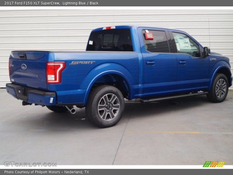 Lightning Blue / Black 2017 Ford F150 XLT SuperCrew