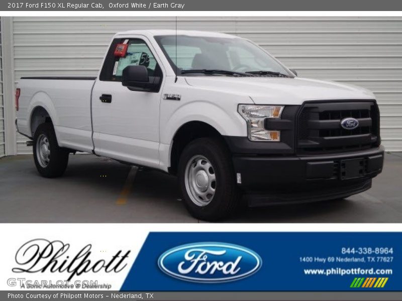 Oxford White / Earth Gray 2017 Ford F150 XL Regular Cab