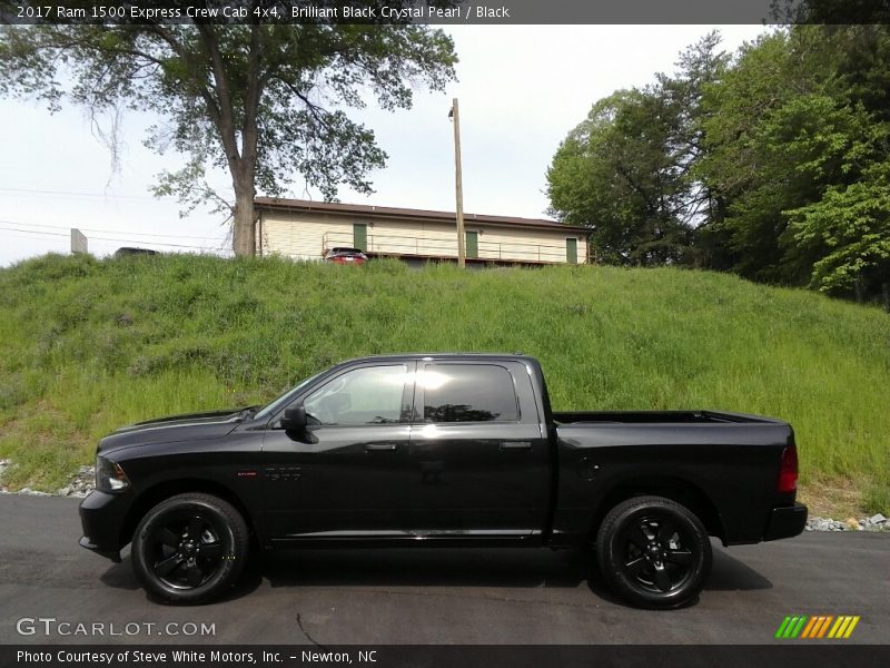 Brilliant Black Crystal Pearl / Black 2017 Ram 1500 Express Crew Cab 4x4