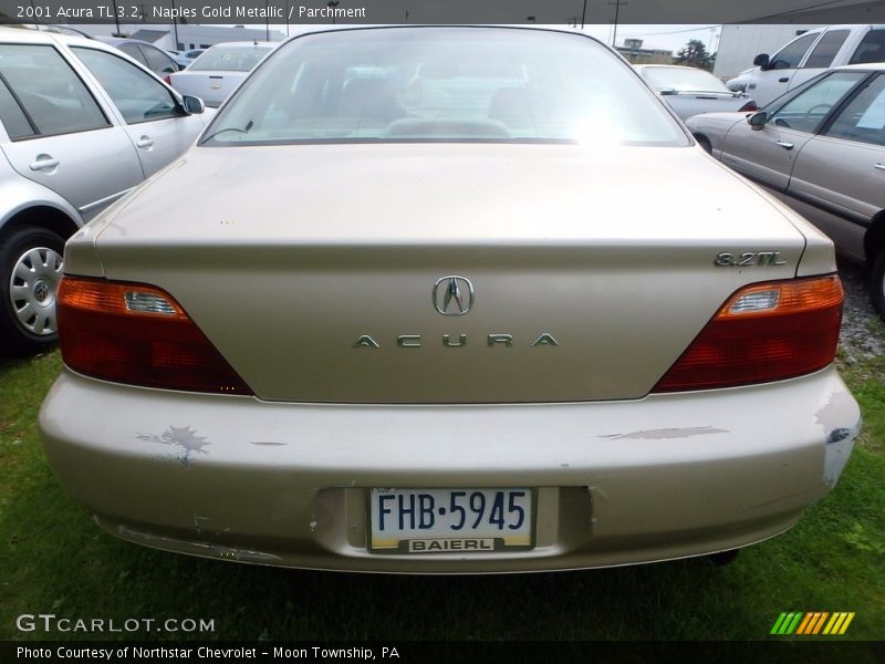 Naples Gold Metallic / Parchment 2001 Acura TL 3.2