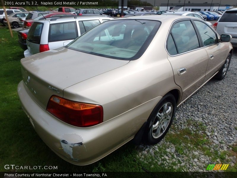 Naples Gold Metallic / Parchment 2001 Acura TL 3.2