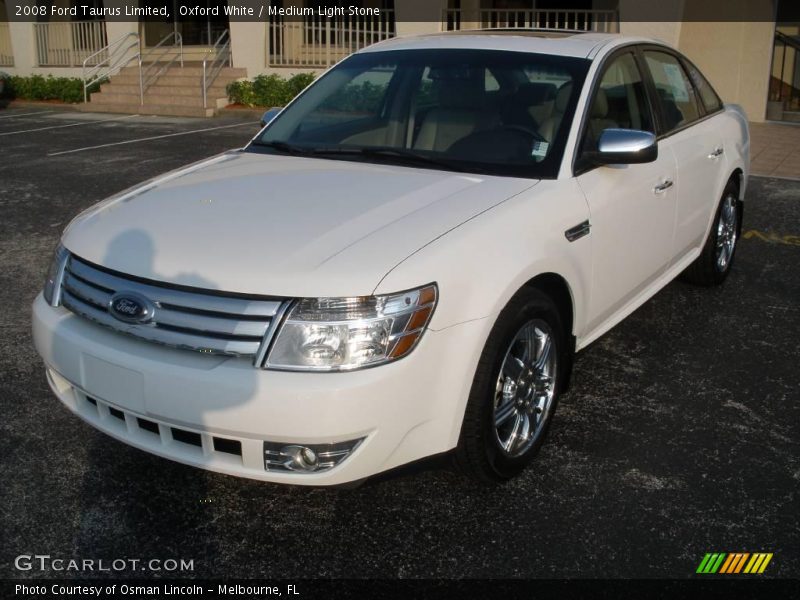 Oxford White / Medium Light Stone 2008 Ford Taurus Limited