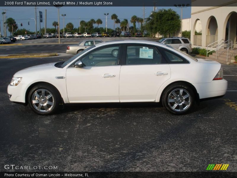 Oxford White / Medium Light Stone 2008 Ford Taurus Limited