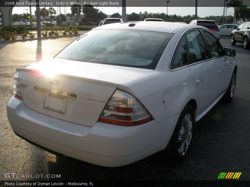 Oxford White / Medium Light Stone 2008 Ford Taurus Limited