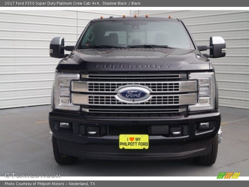 Shadow Black / Black 2017 Ford F350 Super Duty Platinum Crew Cab 4x4